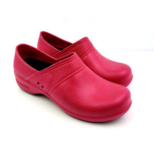 Sanita Motion Professional Womens Size EU 41 US 10 Pink Slip On Work Clog Shoes